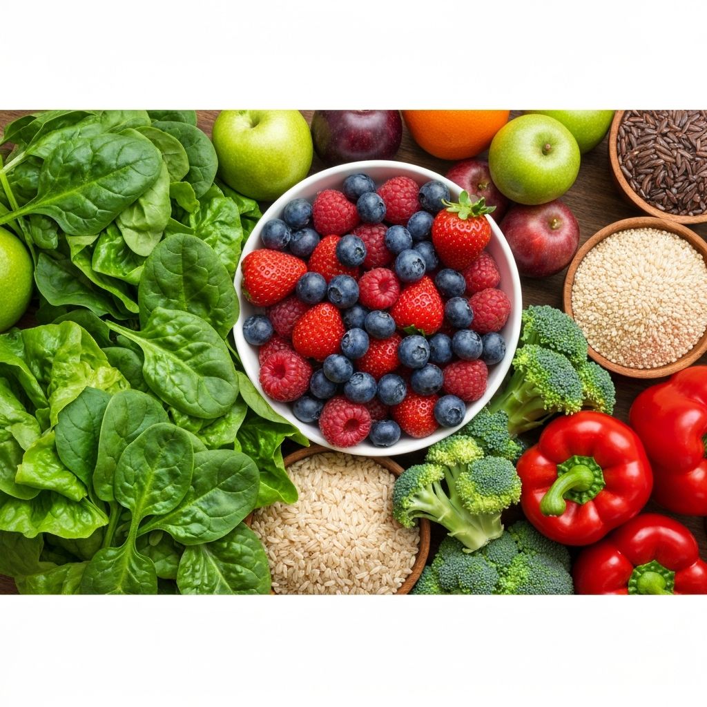 Fresh fruits and vegetables